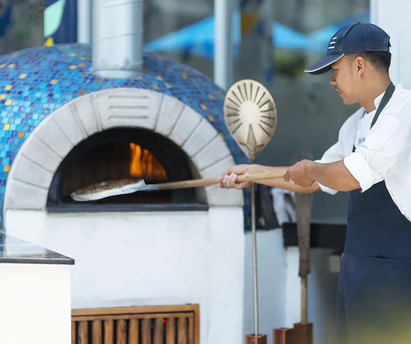 Freshly Wood-Fired Pizzas